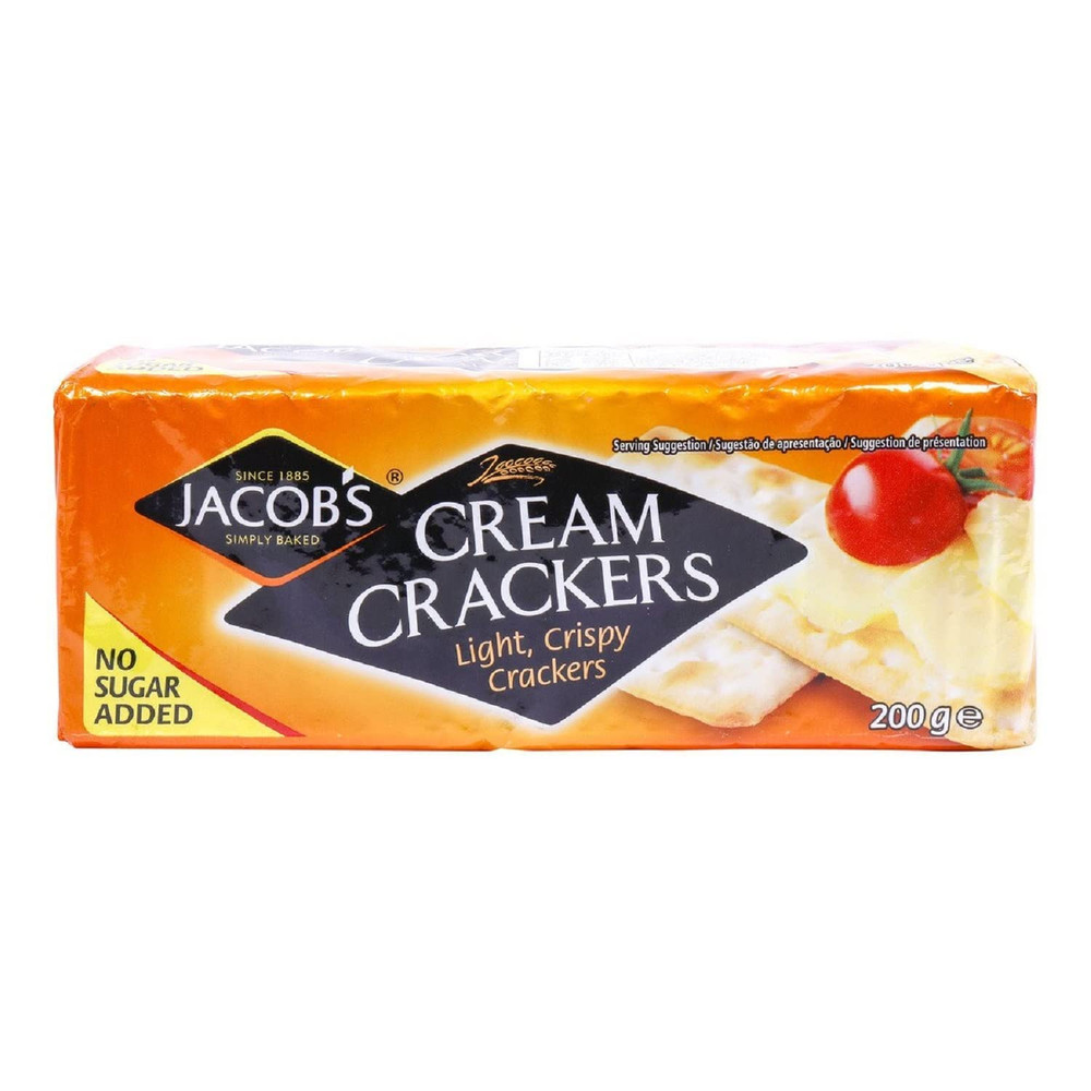 Cream Crackers. 200G Pack (Pack of 6)