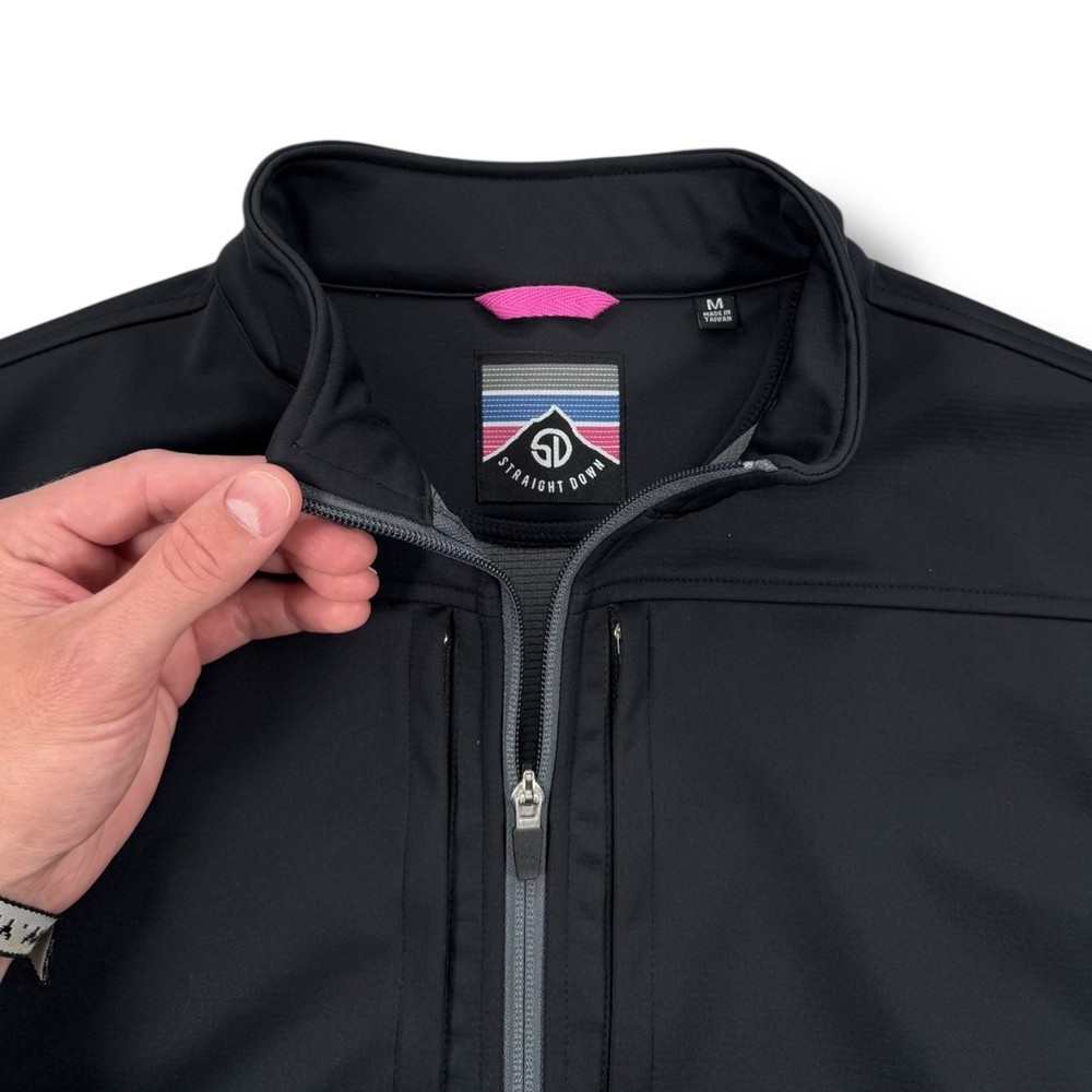 Straight Down Full Zip Golf Vest Mens Medium • MINT CONDITION