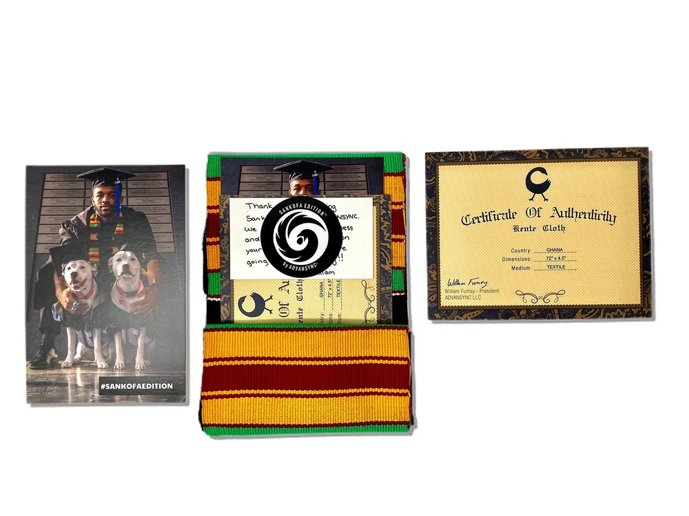 Cross Kente Stole (New Beautiful Black)