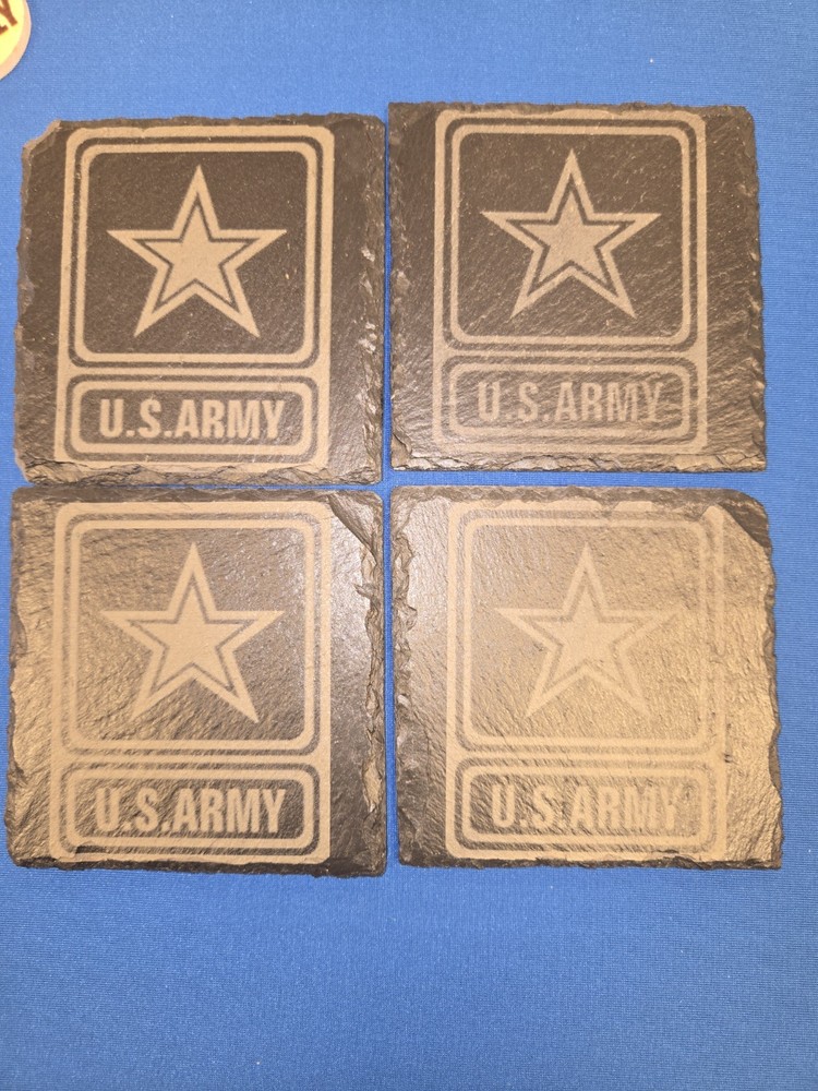 Custom Engraved Slate Coasters