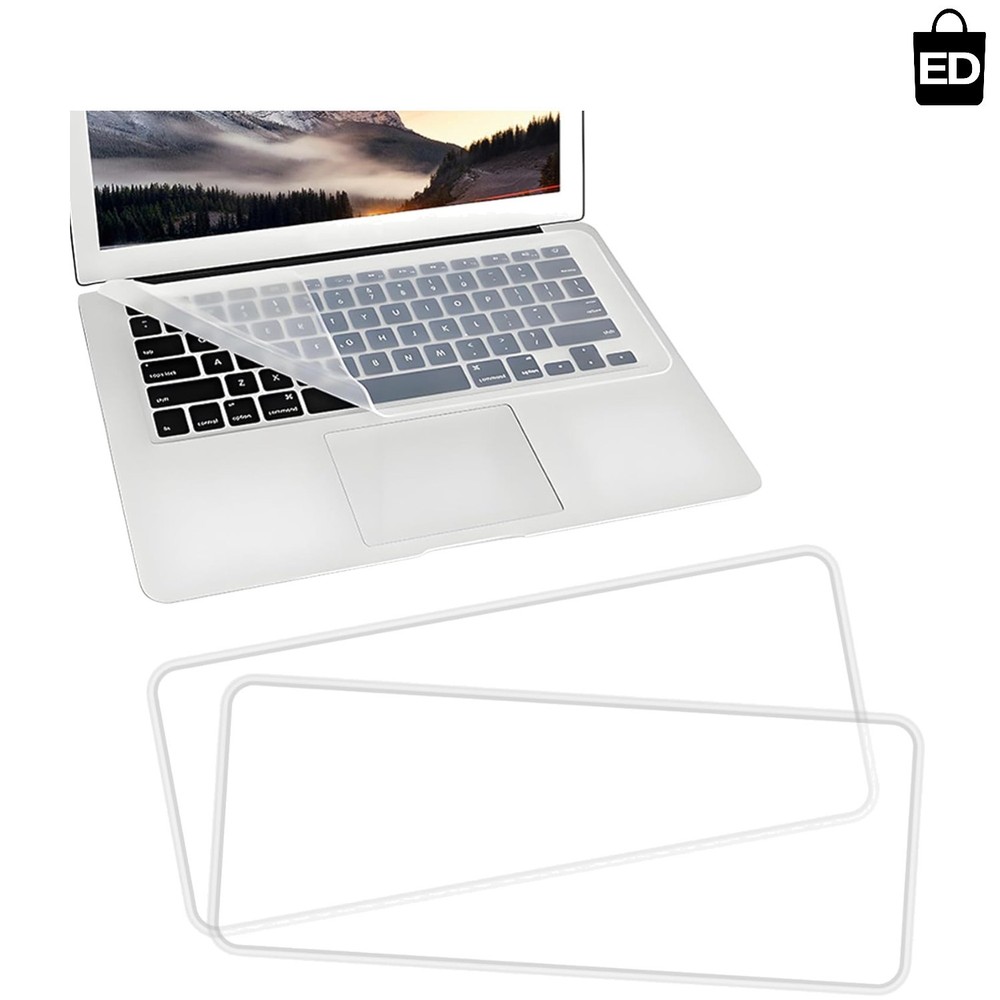 Universal Silicone Keyboard Cover - 2 Sheets Waterproof & Dustproof for Laptops