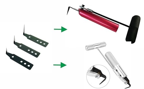 Windshield Broach Blades, Three Blades of Different Reusable Specifications
