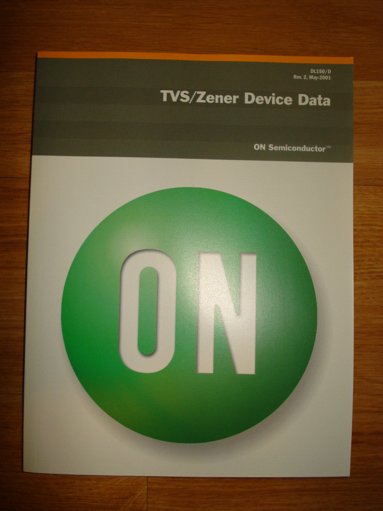 ON Semiconductor TVS/Zener Data Databook, May 2001