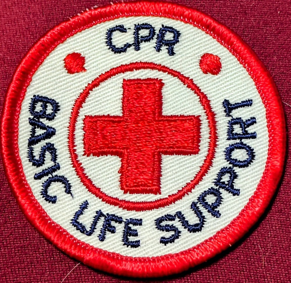American Red Cross CPR Basic Life Support Sew On Patch 2.5"