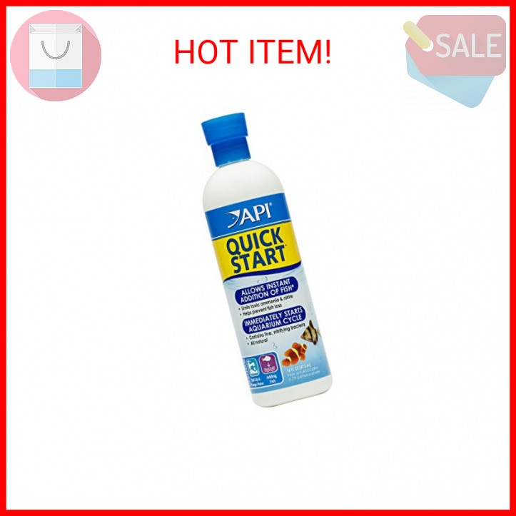 API QUICK START Freshwater and Saltwater Aquarium Nitrifying Bacteria 16-Ounce B