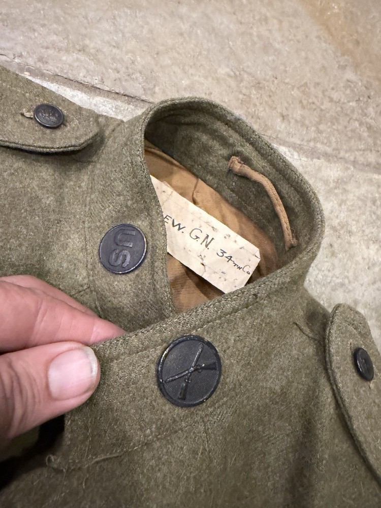 US WW1 uniform Jacket With ID From Family