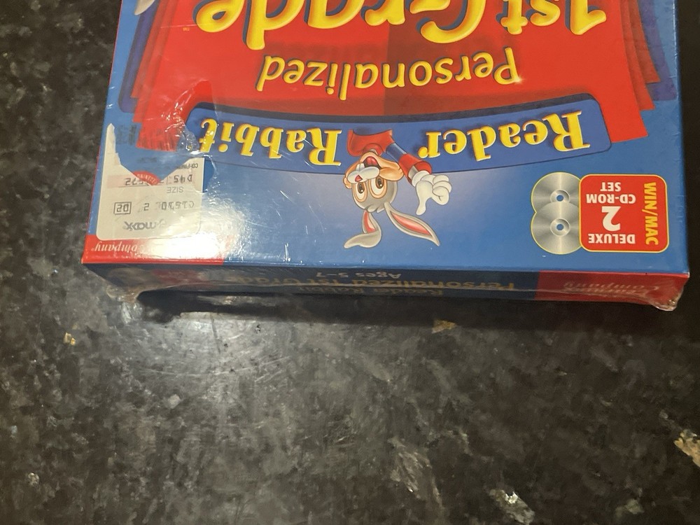 Reader Rabbit Deluxe 2 Cd Personalized 1st Grade Reading Spelling Math Sealed