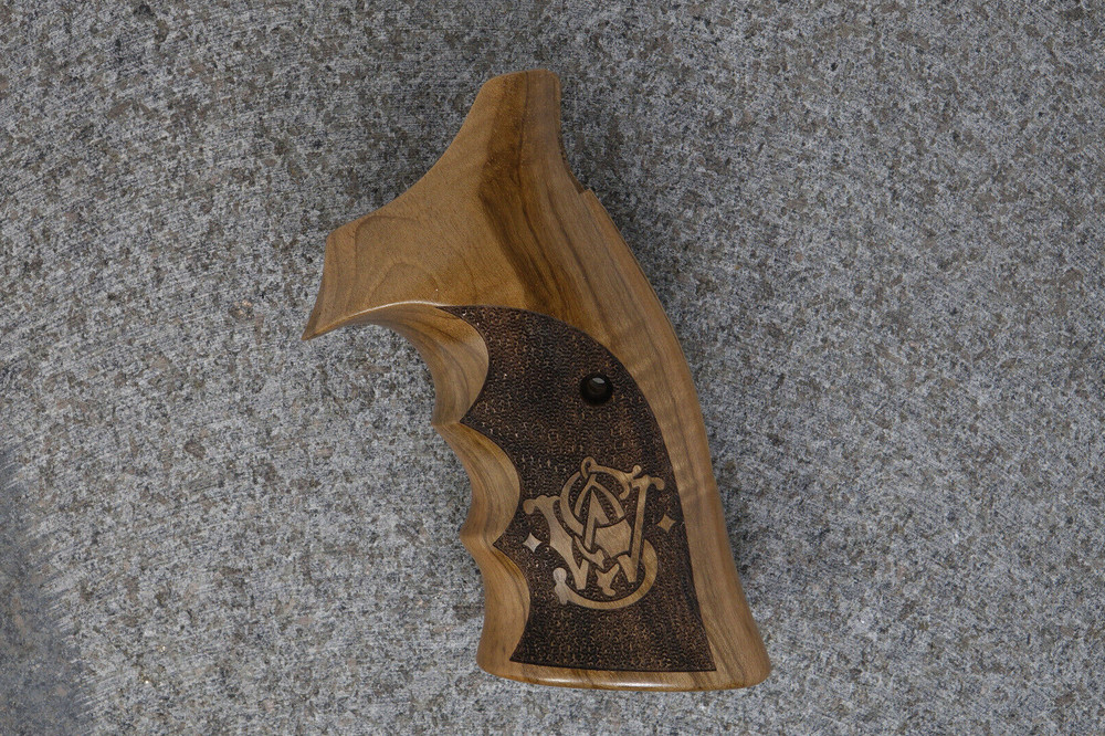 CUSTOM MADE S&W SMITH & WESSON K/L SQUARE BUT FRAME TARGET GRIP *SANDED & LOGO*