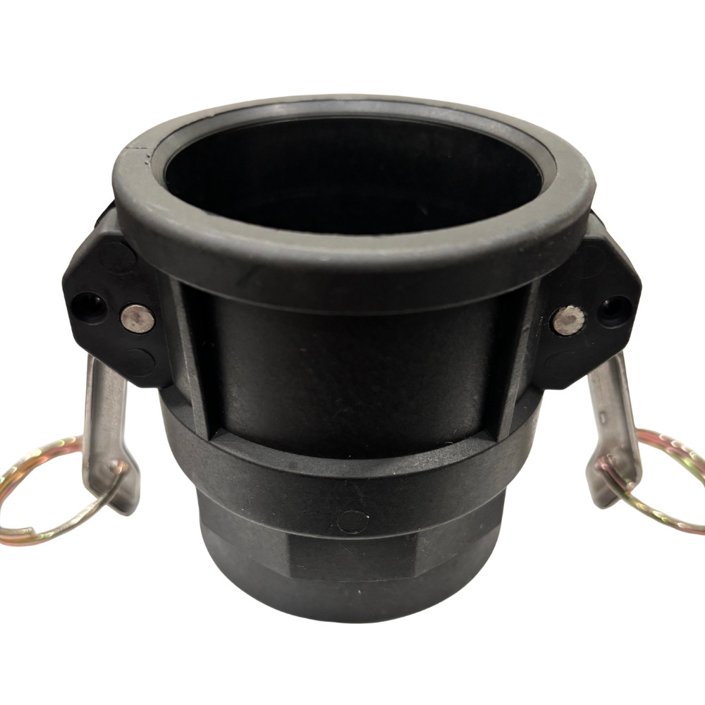 2″ Polypropylene Camlock Type D – Female Coupler × Female Thread