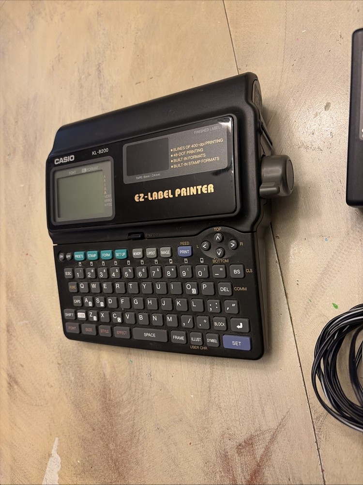 Casio KL-8200 EZ-Label Printer With AC Adapter