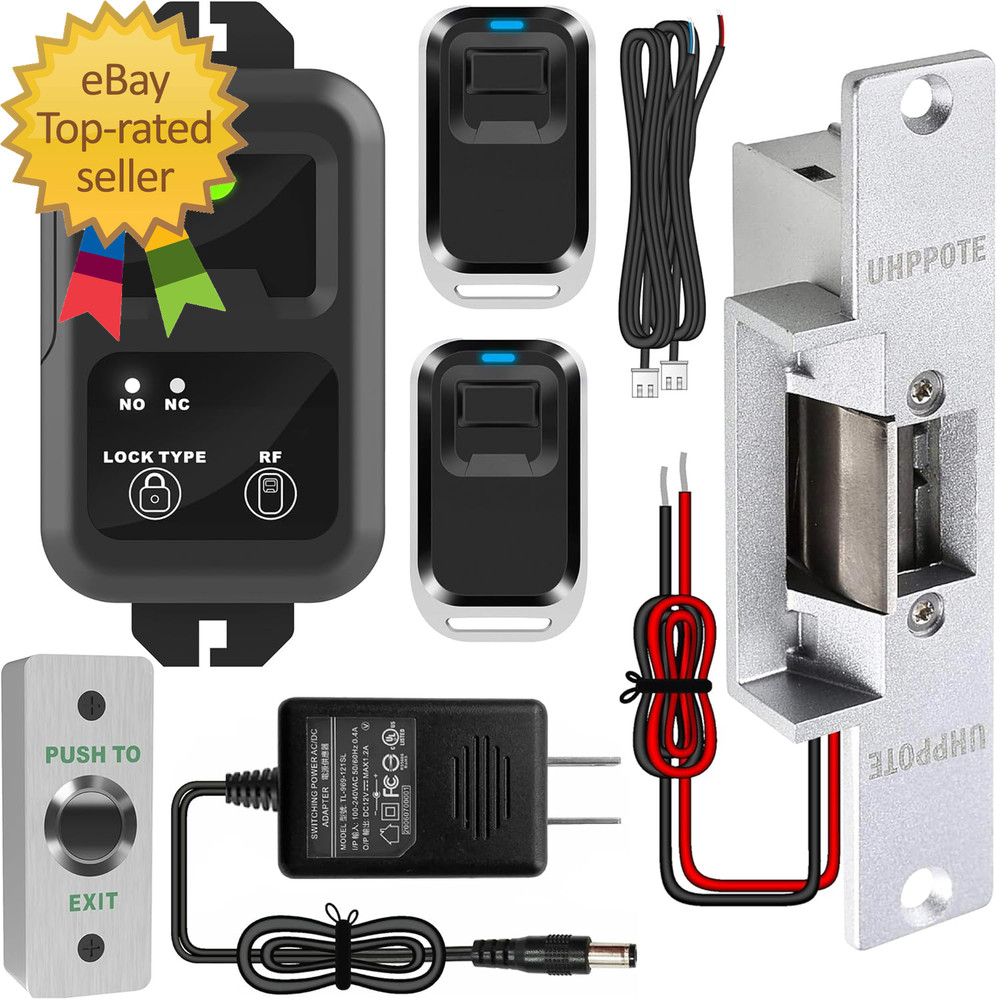 Access Control Electric Strike Door Lock Fail-Secure Kit System with Remote