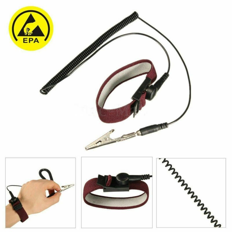 Adjustable Anti Static ESD Wrist Strap Discharge Ground Bracelet Electronic E