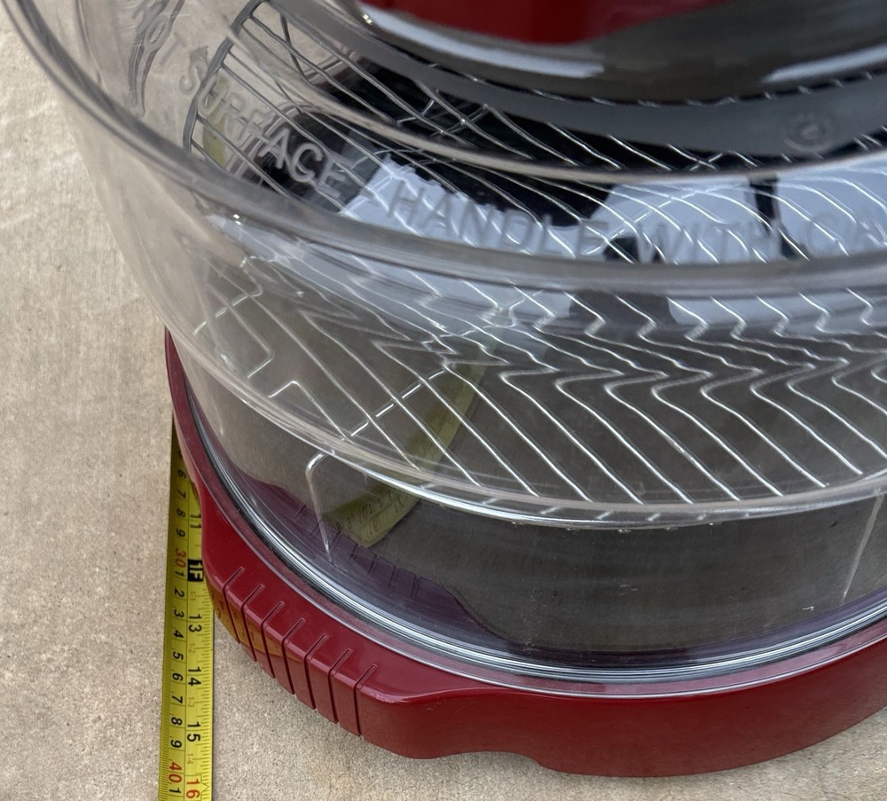 Red Nuwave Pro 20337 Infrared Oven With Extender Ring