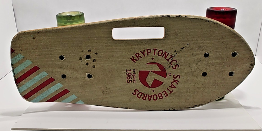 1999 KRYPTONICS 19" Stubby Cruiser Skateboard Board w/ Handle