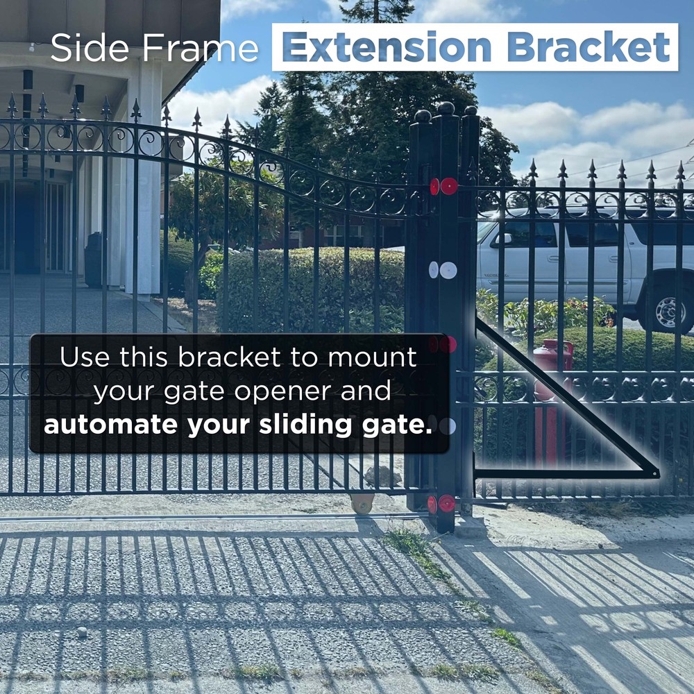 ALEKO Side Frame Extension Bracket Hardware For Sliding Gate