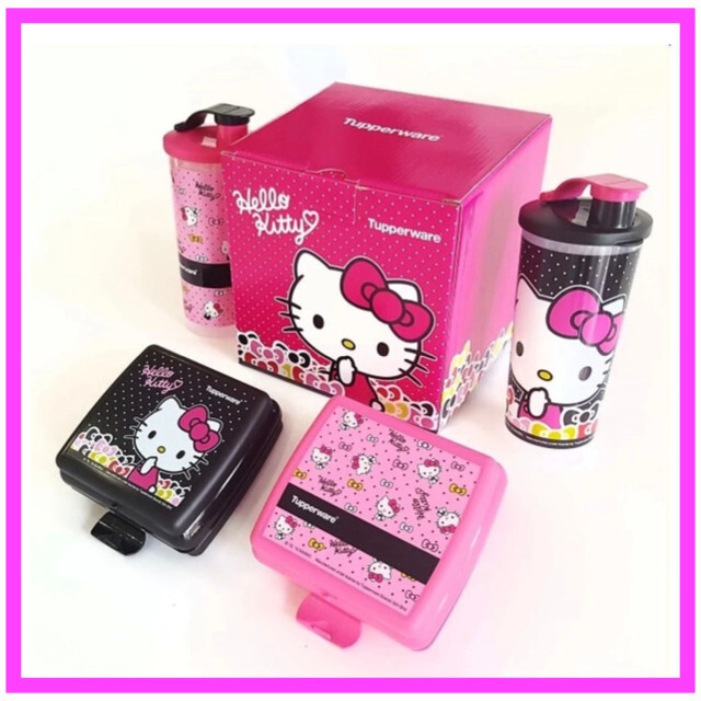 TUPPERWARE HELLO KITTY LUNCH SET LIMITED EDITION