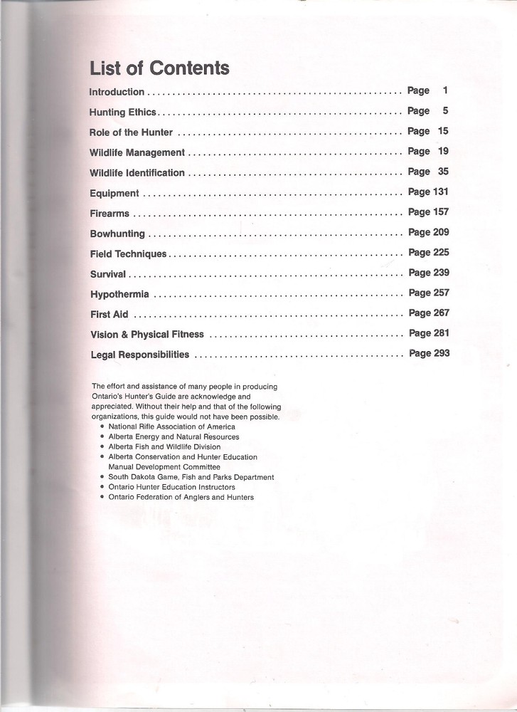 Ontario Hunting Guide 1982 edition