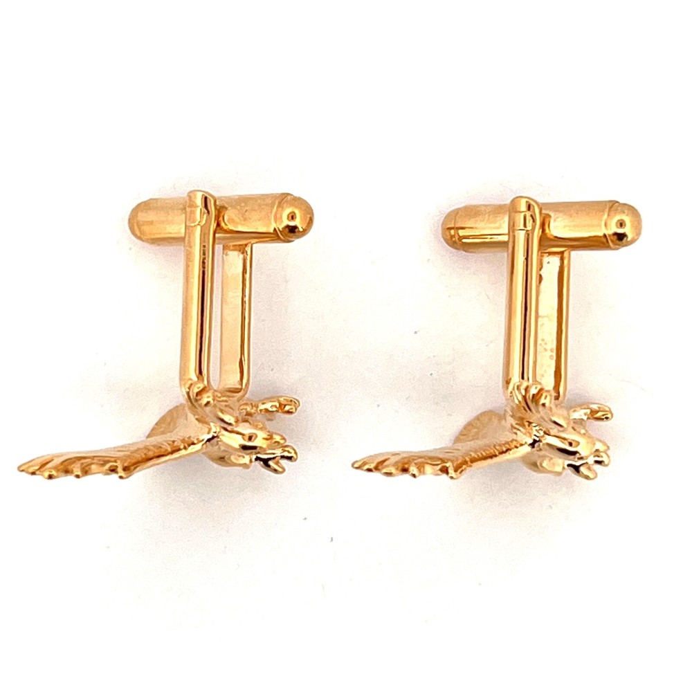 Gold Plated Eagle Cufflinks Ari D Norman