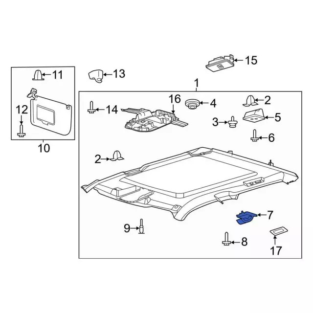 Genuine Ford Coat Hook FL3Z-9929024-AB