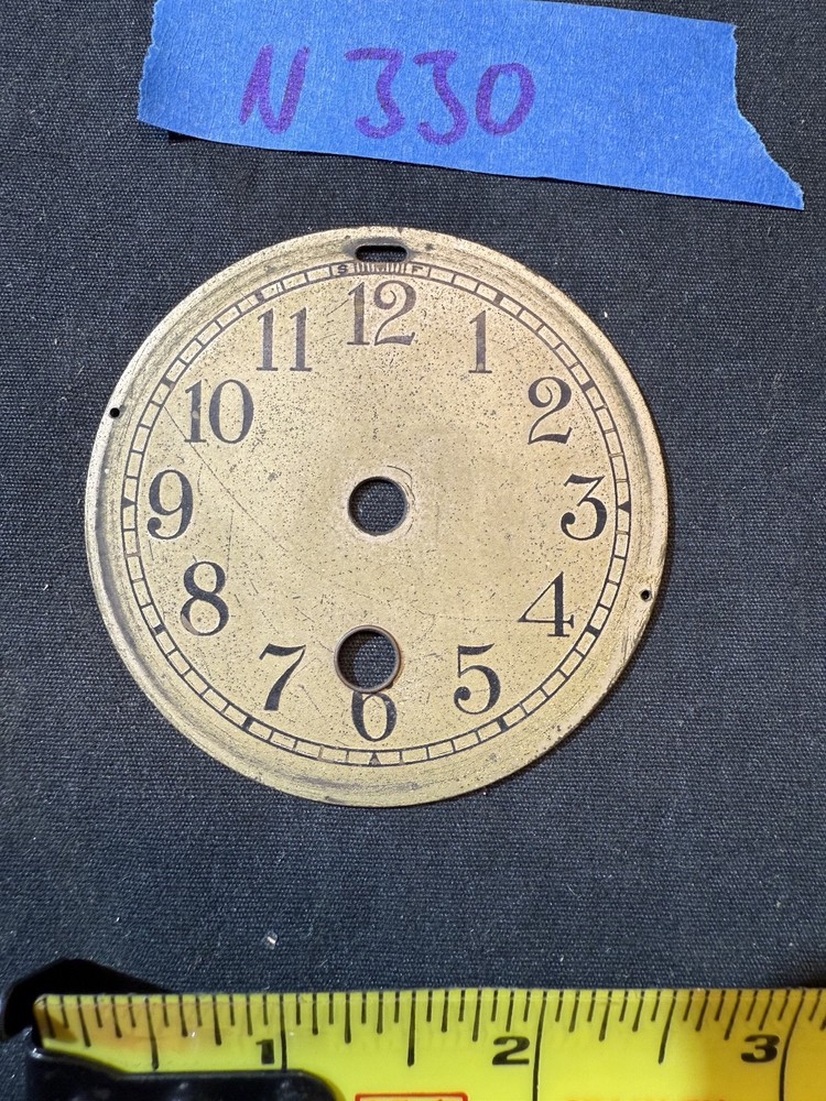 (N330) ANTIQUE 2.75" CLOCK DIAL. CHELSEA? SETH THOMAS?
