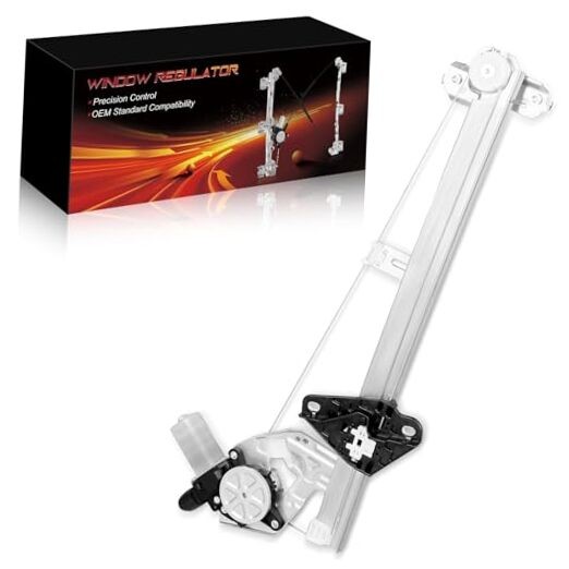 Front Left Driver Side Power Window Regulator with Motor for:-Honda Fit Base