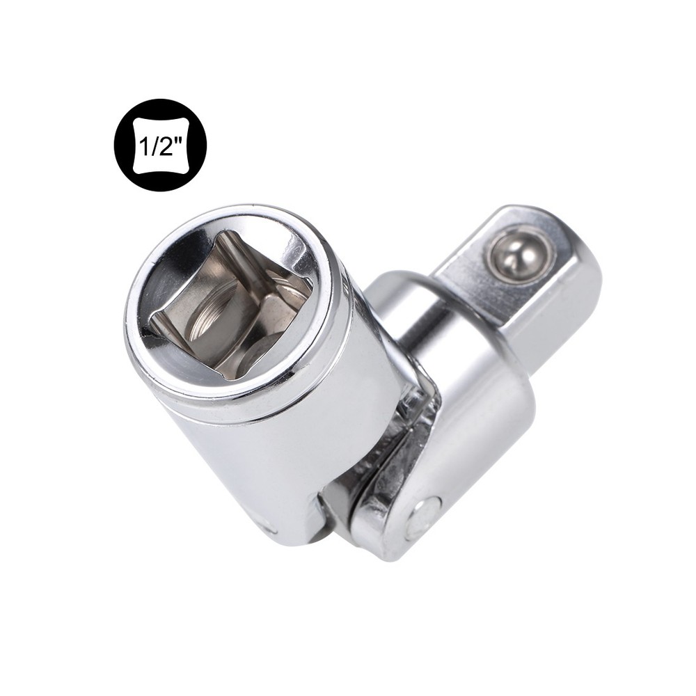 1/2 Inch Drive Universal Joint Socket Coupling Steering Connector Adapter, Cr-V