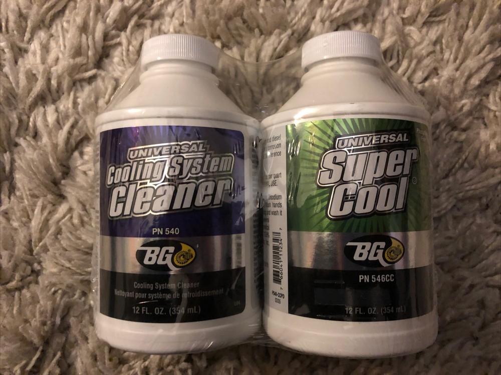 BG Universal Cooling System Cleaner + BG Universal Super Cool 2 NEW 12oz