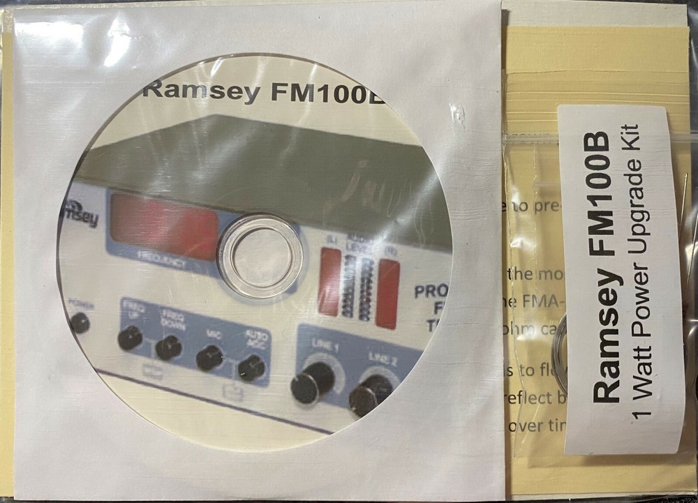 Ramsey FM100B 1 Watt RF Power Upgrade Kit #.,