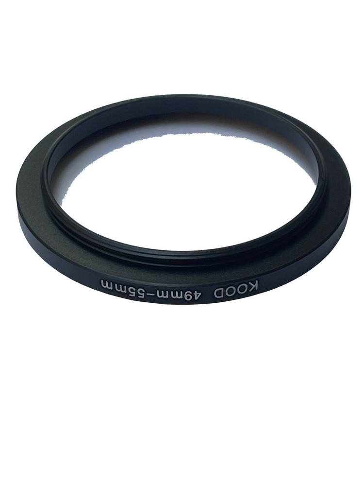 49-55mm Stepping Ring Adapter Filter Thread Converter 49mm to 55mm Step Up ring