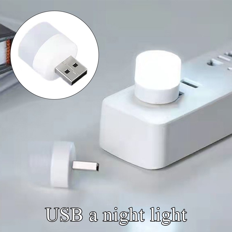 Modern White Plastic USB Powered Night Light with Eye Care Technology
