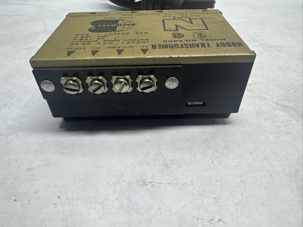 Bachmann Hobby Transformer Model No. 6600