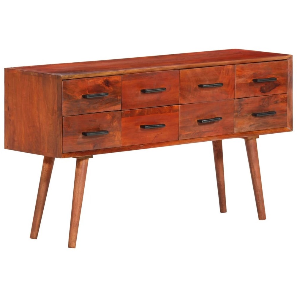 Sideboard Brown Solid Mango Wood, Iron Medium Sideboard