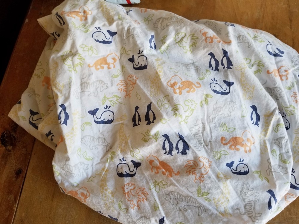Pottery Barn Kids "Animals" Crib Fitted Sheet