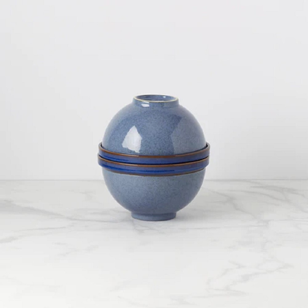 Lenox China LUNA BLUE 8-Piece Nesting Dinnerware Set - N/O