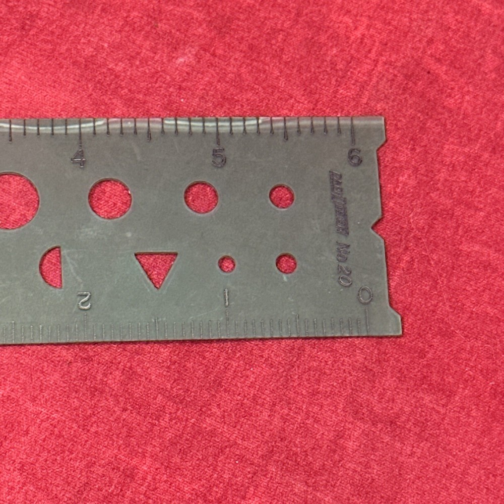 RapiDesign Stencil Template Guide 20 Drafting Geometric Square Circle Rectangle