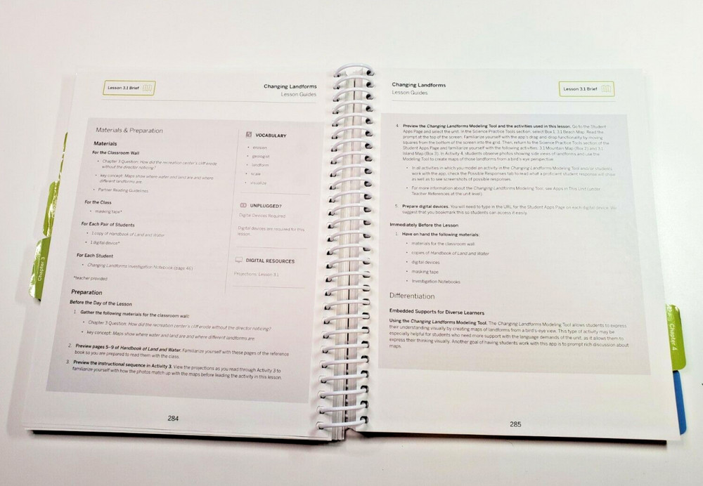 Amplify Science Changing Landforms The Disappearing Cliff Teachers Guide
