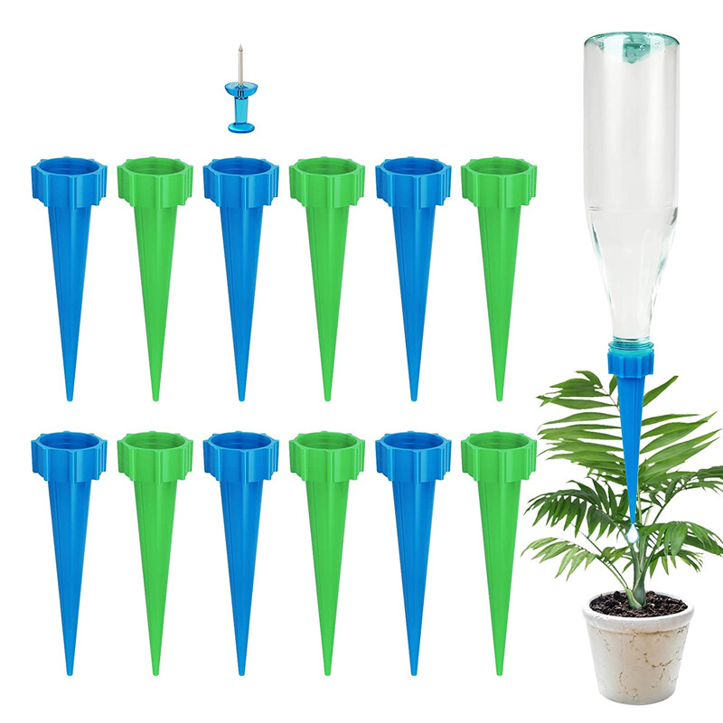 12 Self-Watering Spike Automatically Water Your Garden Using Insert Drip Tools!