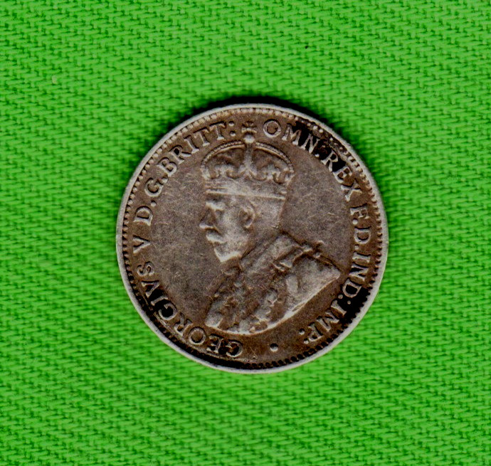 1925 AUSTRALIA SILVER THREEPENCE COIN
