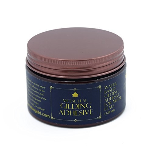 Gilding Adhesive 120ml, Professional Quality, Water Based Gold Leaf Sheets Size