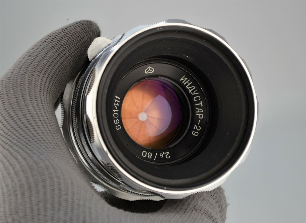 SERVICED! SOVIET USSR INDUSTAR-29 f2.8/80 MEDIUM FORMAT LENS, SALUT mount