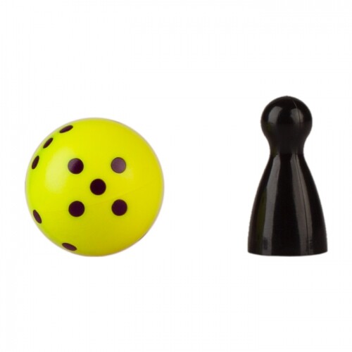 Round Cube - Dés Rond - Yellow - Neon - 21mm