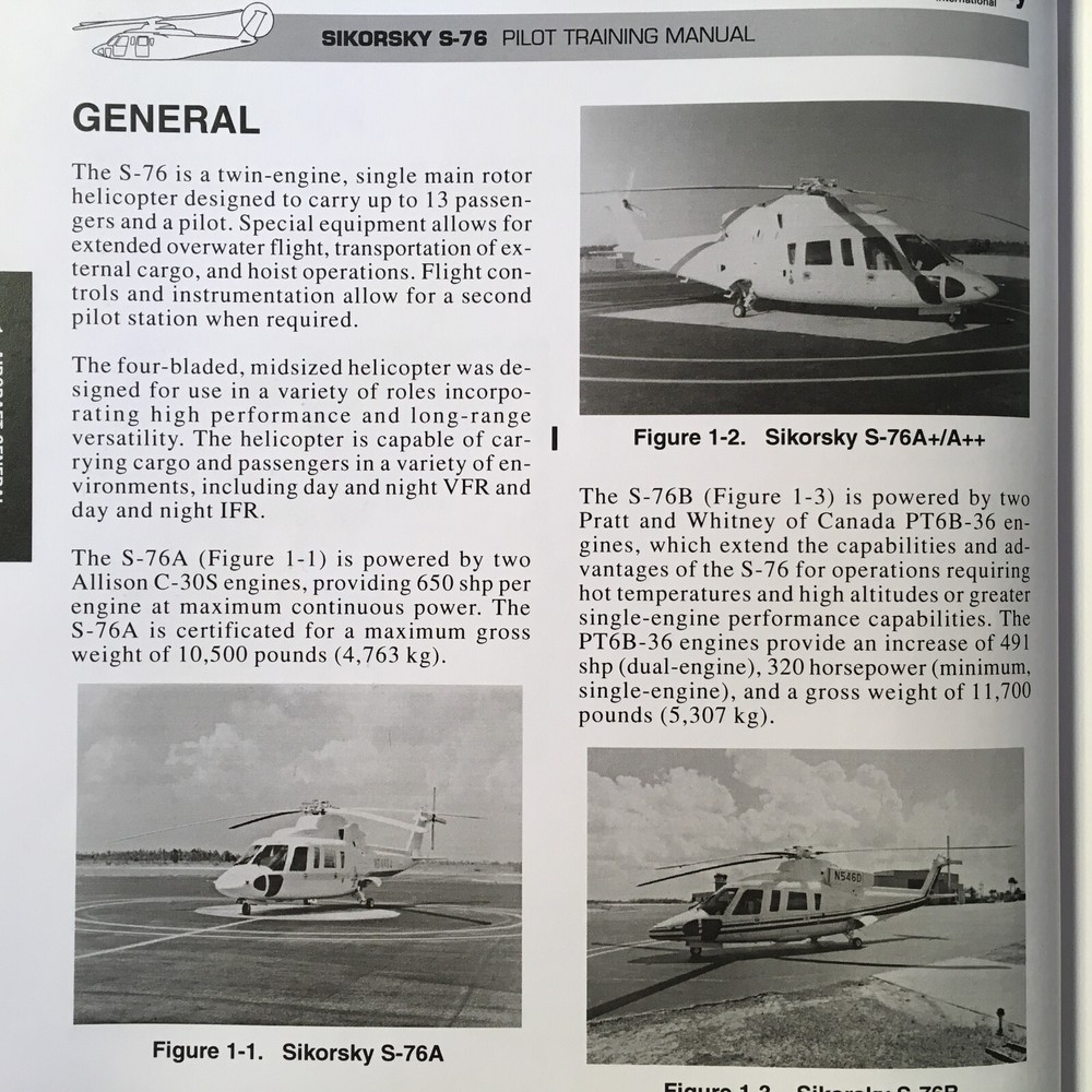 Sikorsky S-76 Pilot Training Manual, Vol. 2 Aircraft Systems