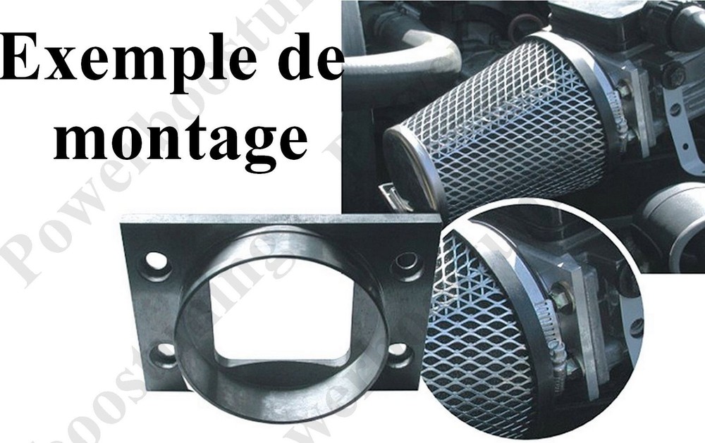 Square Rectangular Ring Reducer Necklace For Car Flow Meter Filter