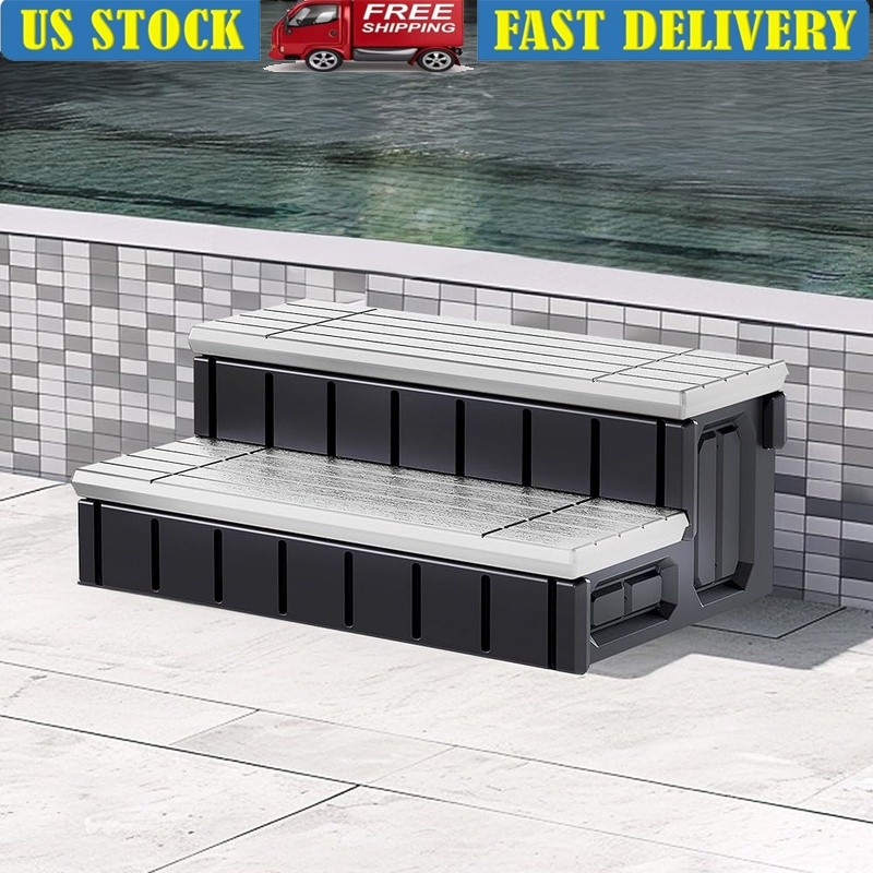 Universal Spa Step Non Slip Plastic Storage Easy Assembly Versatile Use