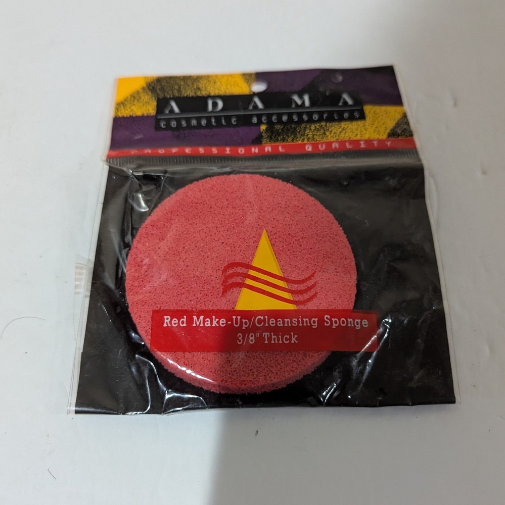 NEW Adama Red Make-Up Cleansing Sponge