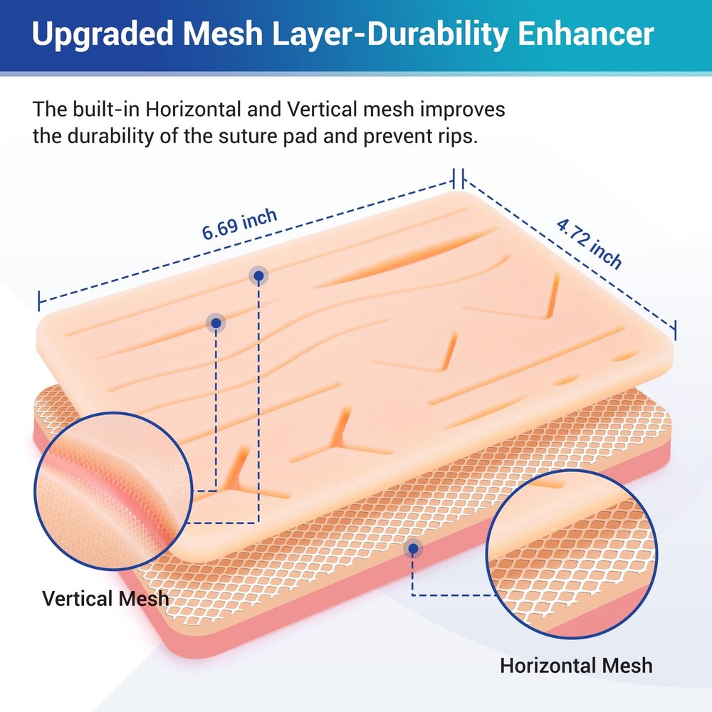 Suture Practice Kit for Medical Students | Complete Set (32 Pieces) Include D...