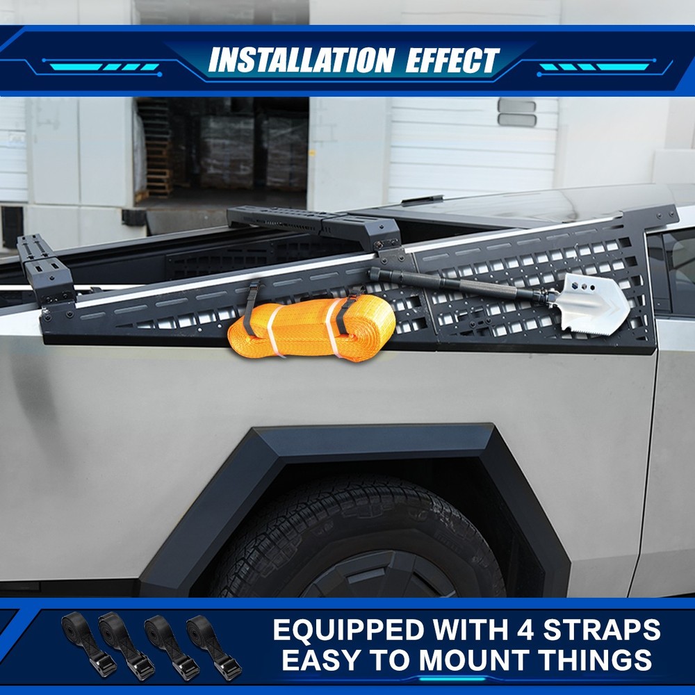 Pair Molle Panel (Left/Driver's side) for 2024-2025 Tesla Cybertruck Molle Panel