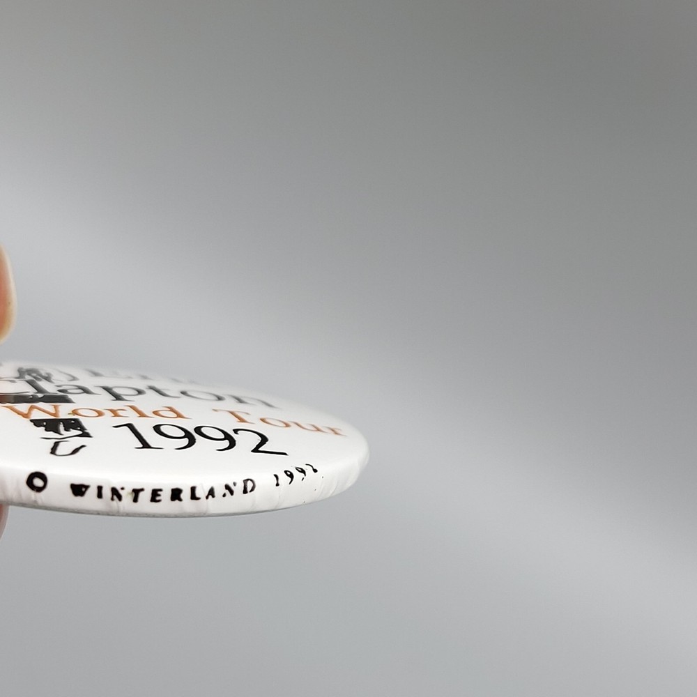 Eric Clapton World Tour 1992 pinback button 1.5"