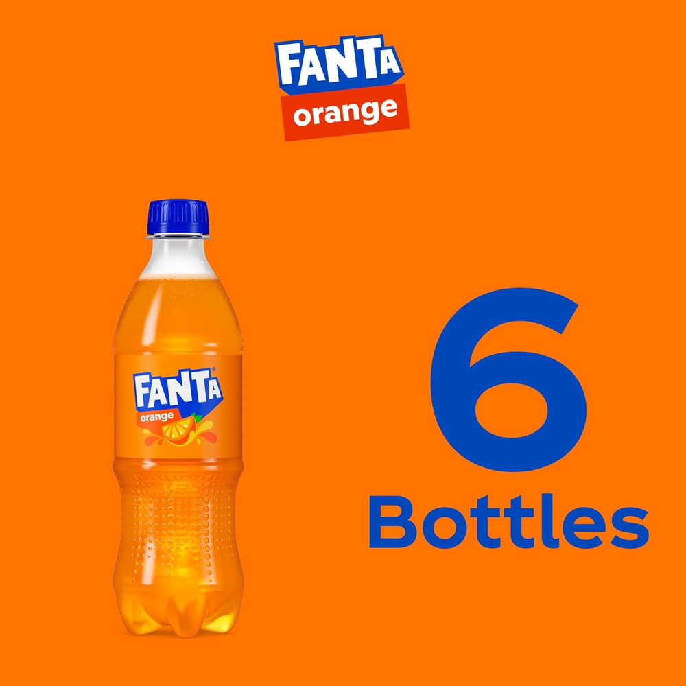 Orange, 16.9 Fl Oz, Pack of 6