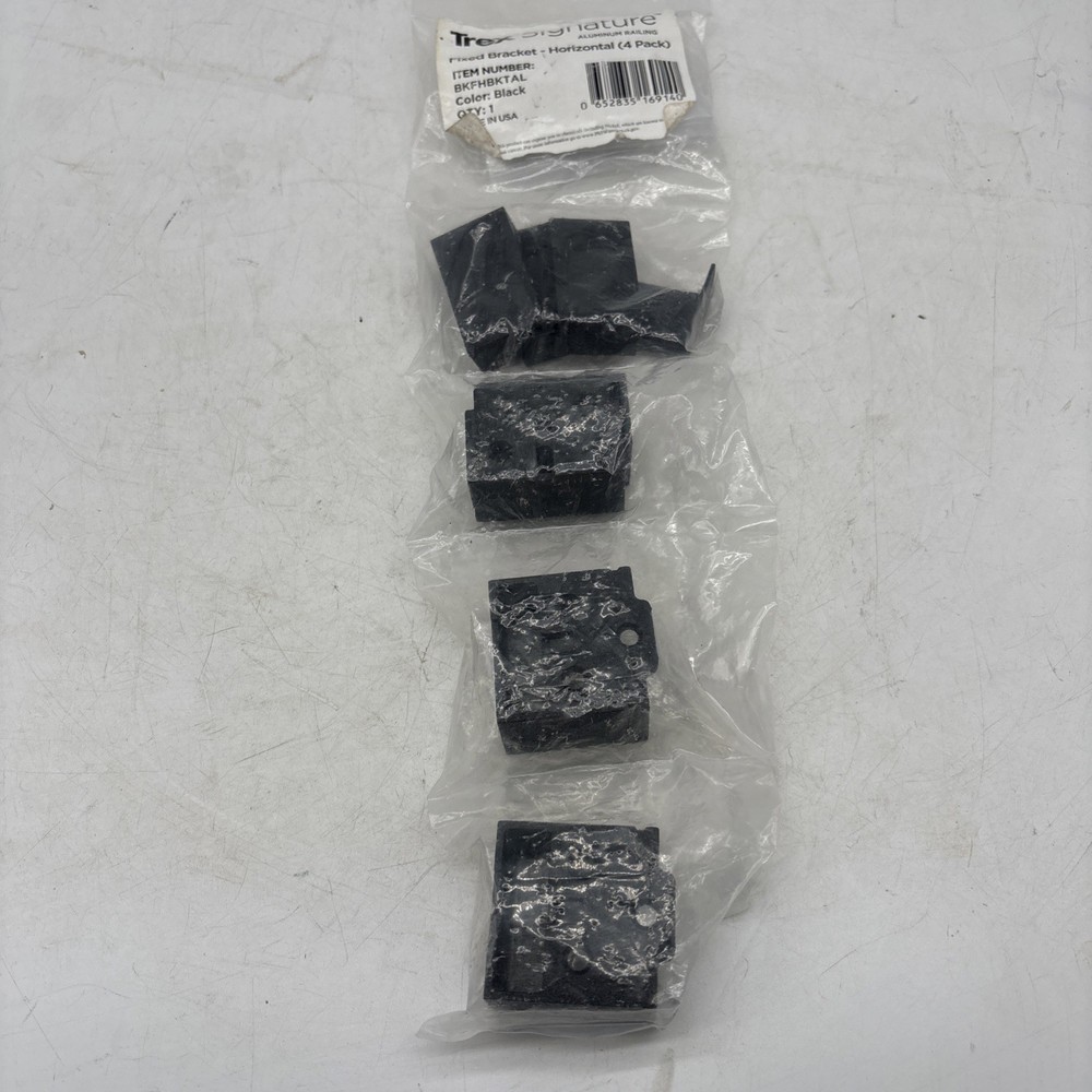 Trex Signature Fixed Bracket Horizontal 4 Pack Black BKFHBKTAL